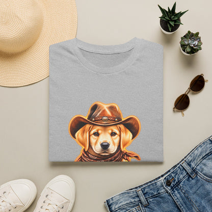 Cute Labrador Wearing Cowboy Hat & Bandana