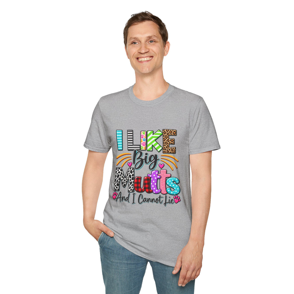 I Like Big Mutts T-Shirt – Colorful Dog Lover Tee