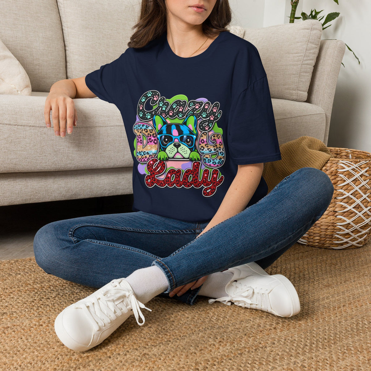 Crazy Dog Graphic T-Shirt