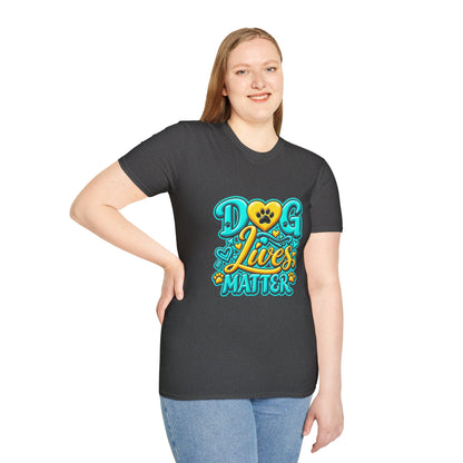 Dog Lives Matter T-Shirt – Cute Paw Heart Pet Rescue Tee