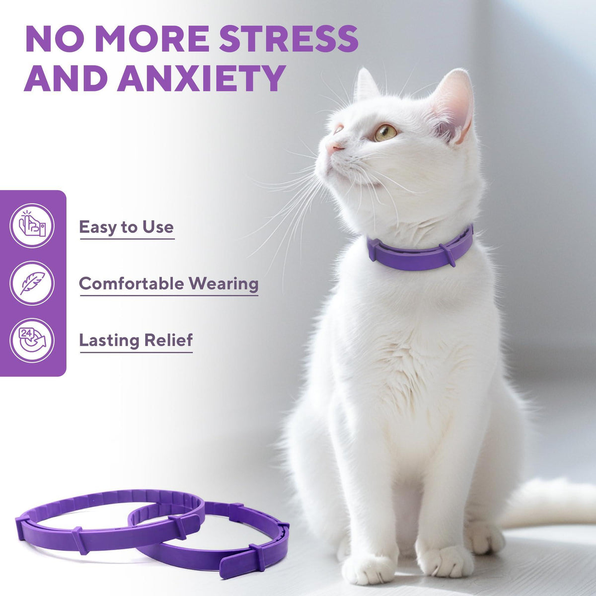 Cat Calming Collar for Anxiety & Stress Relief