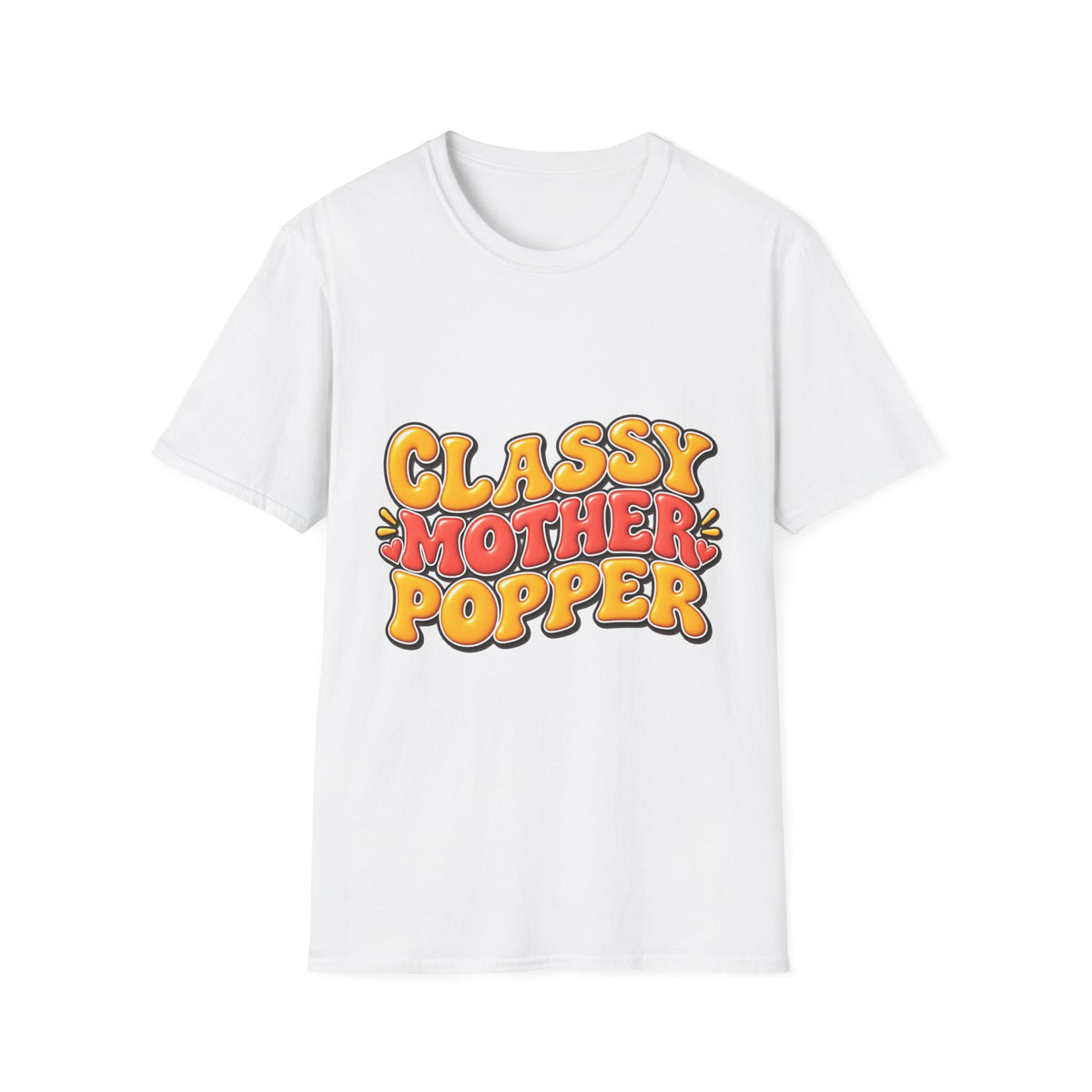 Classy Motherpopper Retro Graphic T‑Shirt