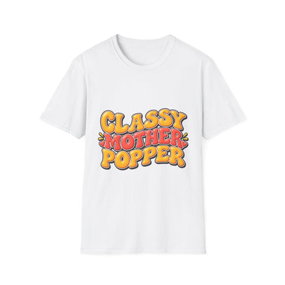 Classy Motherpopper Retro Graphic T‑Shirt
