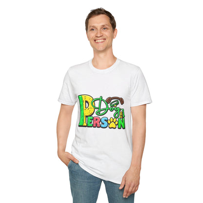 Dog Person T‑Shirt – Cute Paw Print Graphic Tee for Dog Lovers