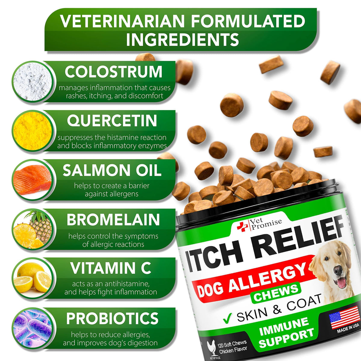 Dog Allergy Chews for Itch Relief