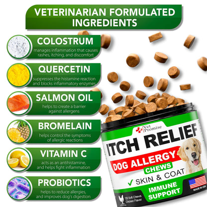 Dog Allergy Chews for Itch Relief
