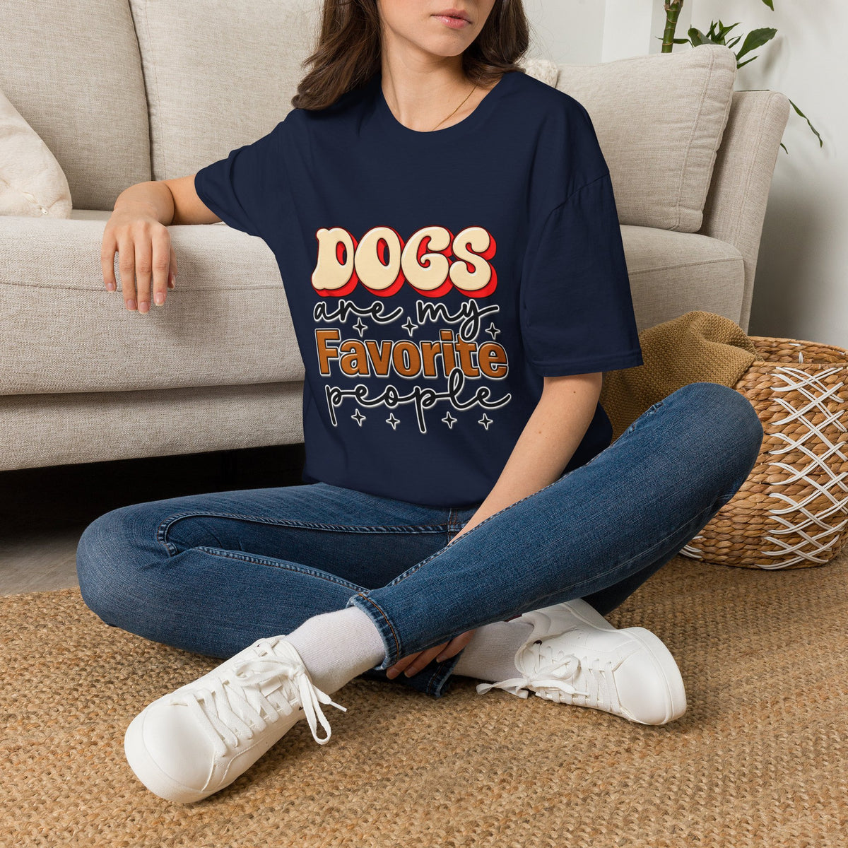 Dogs Are My Favorite People T-Shirt — Retro Pet Lover Tee