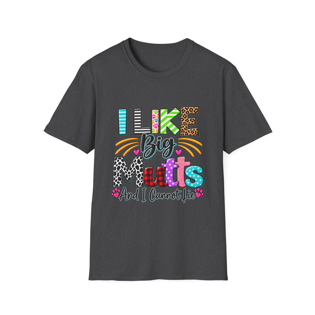 I Like Big Mutts T-Shirt – Colorful Dog Lover Tee