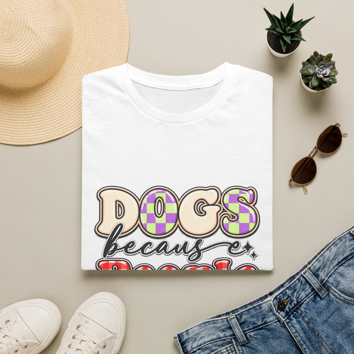 Dogs Because People Suck Funny Dog Lover T-Shirt