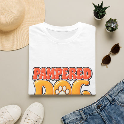 Pampered Dog Treats T-Shirt — Retro Paw Graphic