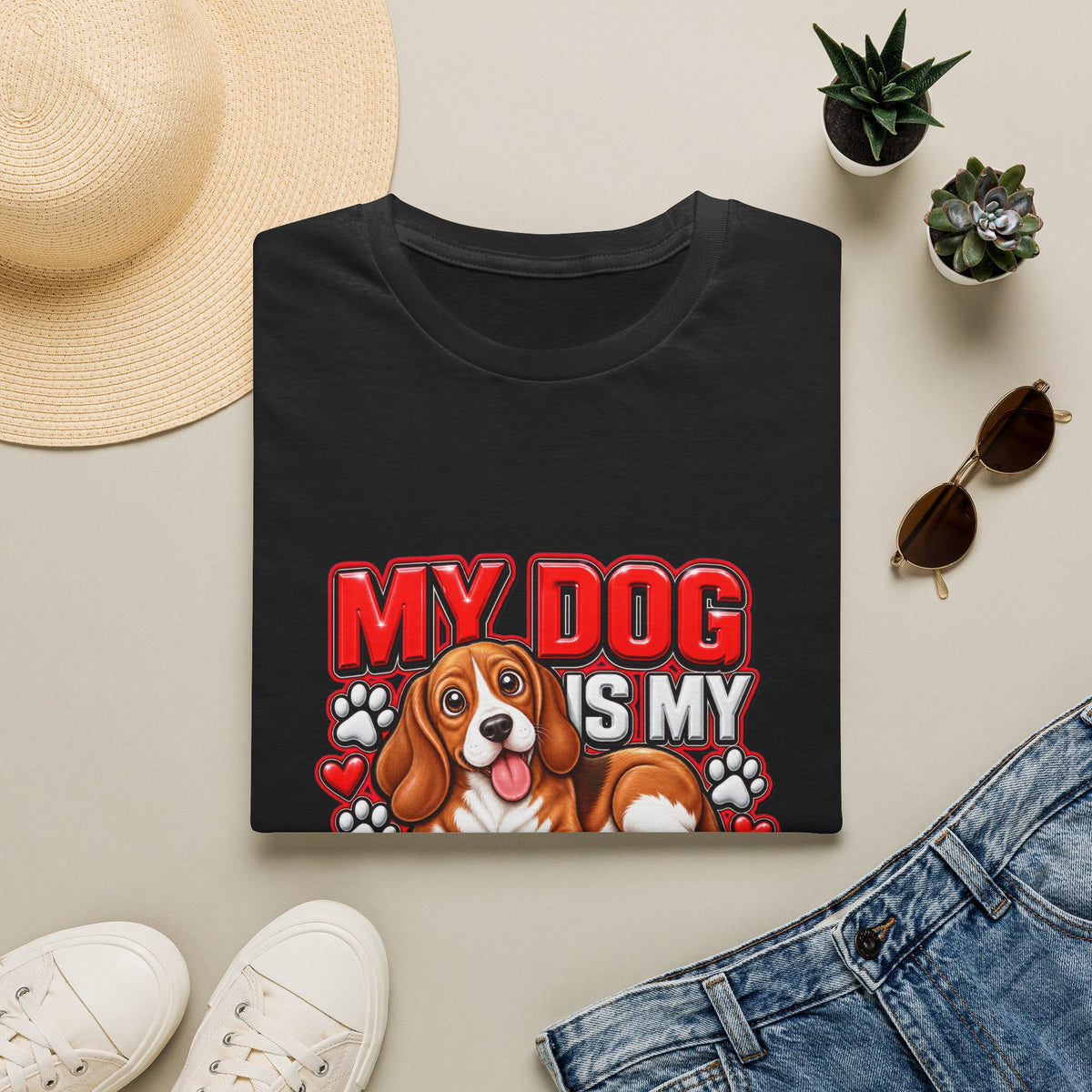 Dog Lover T-Shirt — "My Dog Is My Doorbell"