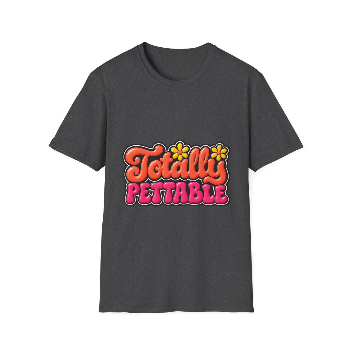 Totally Pettable T-Shirt — Retro Floral Graphic Tee