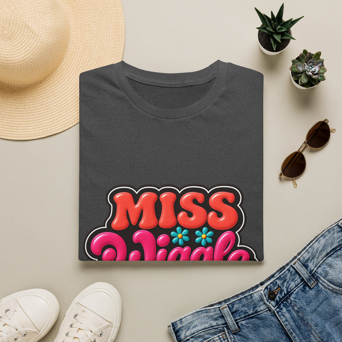 Miss Wiggle Butt Retro Graphic T-Shirt