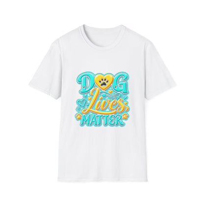 Dog Lives Matter T-Shirt – Cute Paw Heart Pet Rescue Tee