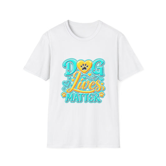 Dog Lives Matter T-Shirt – Cute Paw Heart Pet Rescue Tee