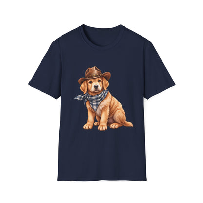 Golden Retriever Cowboy T-Shirt