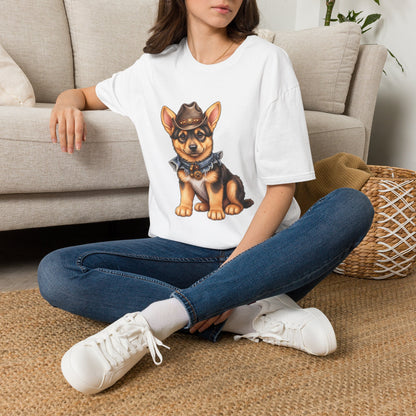 Corgi Cowboy T-Shirt Cute Western Dog Tee