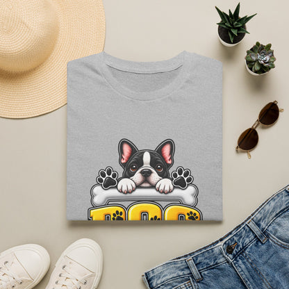 Cute French Bulldog Paw Print Graphic Tee