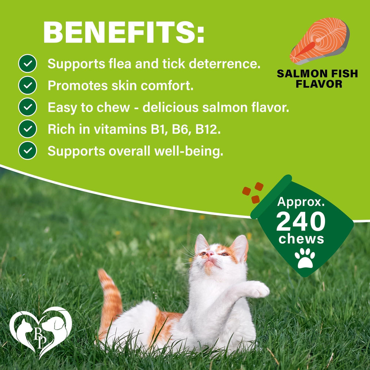 Flea and Tick Prevention Chewable Pills for Cats