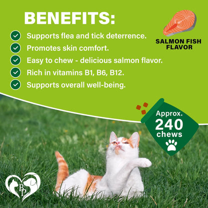 Flea and Tick Prevention Chewable Pills for Cats