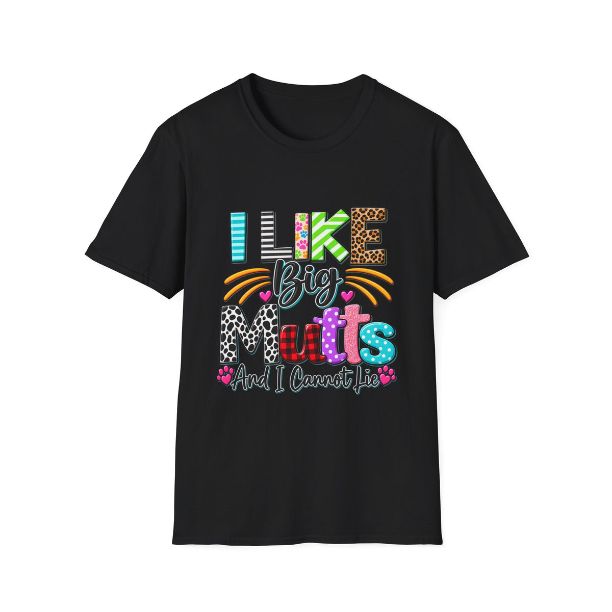 I Like Big Mutts T-Shirt – Colorful Dog Lover Tee