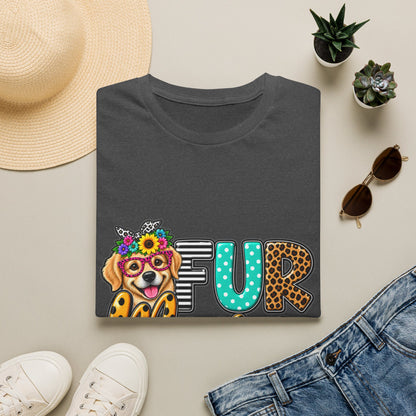 Fur Mama Leopard Dog Paw Graphic T-Shirt