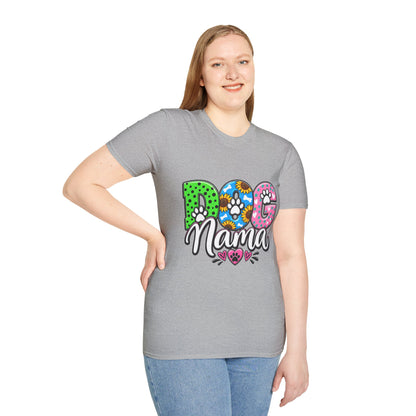 Dog Mama T-Shirt Paw Print Graphic Tee for Pet Lovers