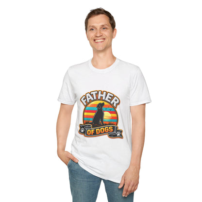 Father of Dogs T-Shirt — Retro Dog Dad Tee