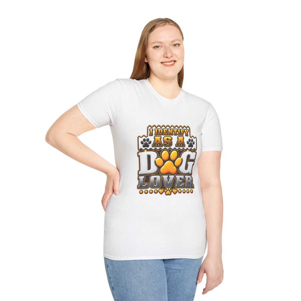 Dog Lover T-Shirt — "I Identify As A Dog Lover" Graphic Tee