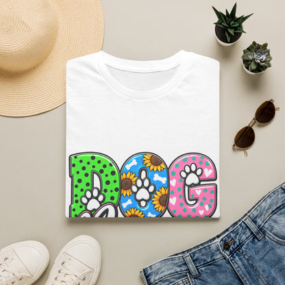 Dog Mama T-Shirt Paw Print Graphic Tee for Pet Lovers