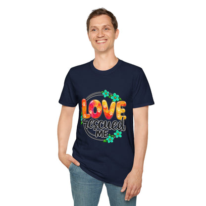 LOVE Rescued Me T-Shirt — Pet Rescue Adoption Tee