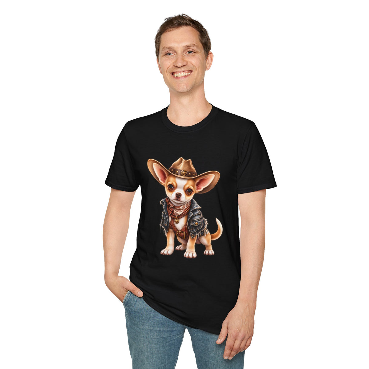 Cowboy Chihuahua T-Shirt —Cute Western Dog