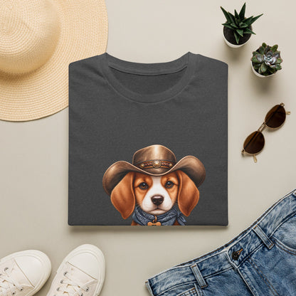 Beagle Cowboy T-Shirt — Cute Western Puppy Tee