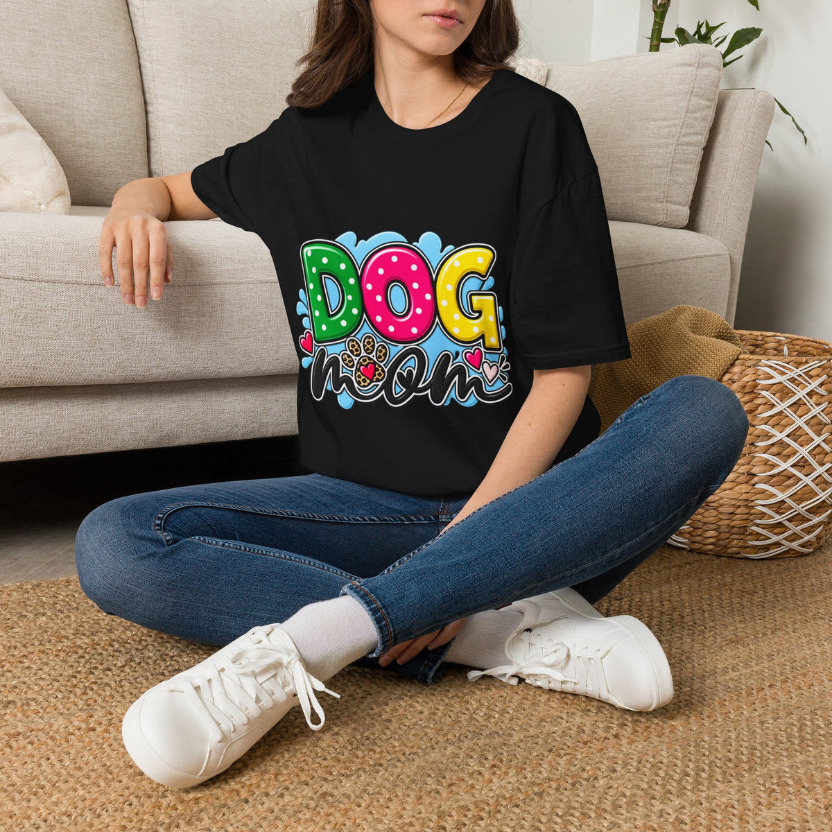 Dog Mom T‑Shirt Playful Pet Lover Tee