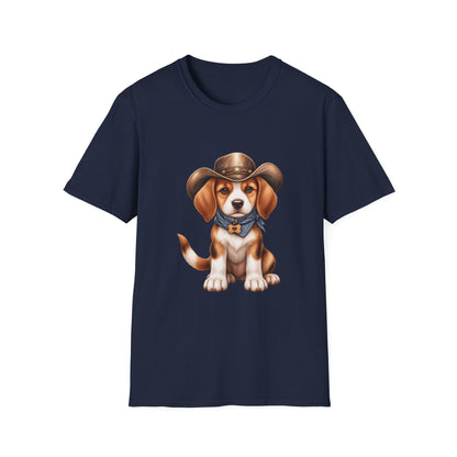 Beagle Cowboy T-Shirt — Cute Western Puppy Tee
