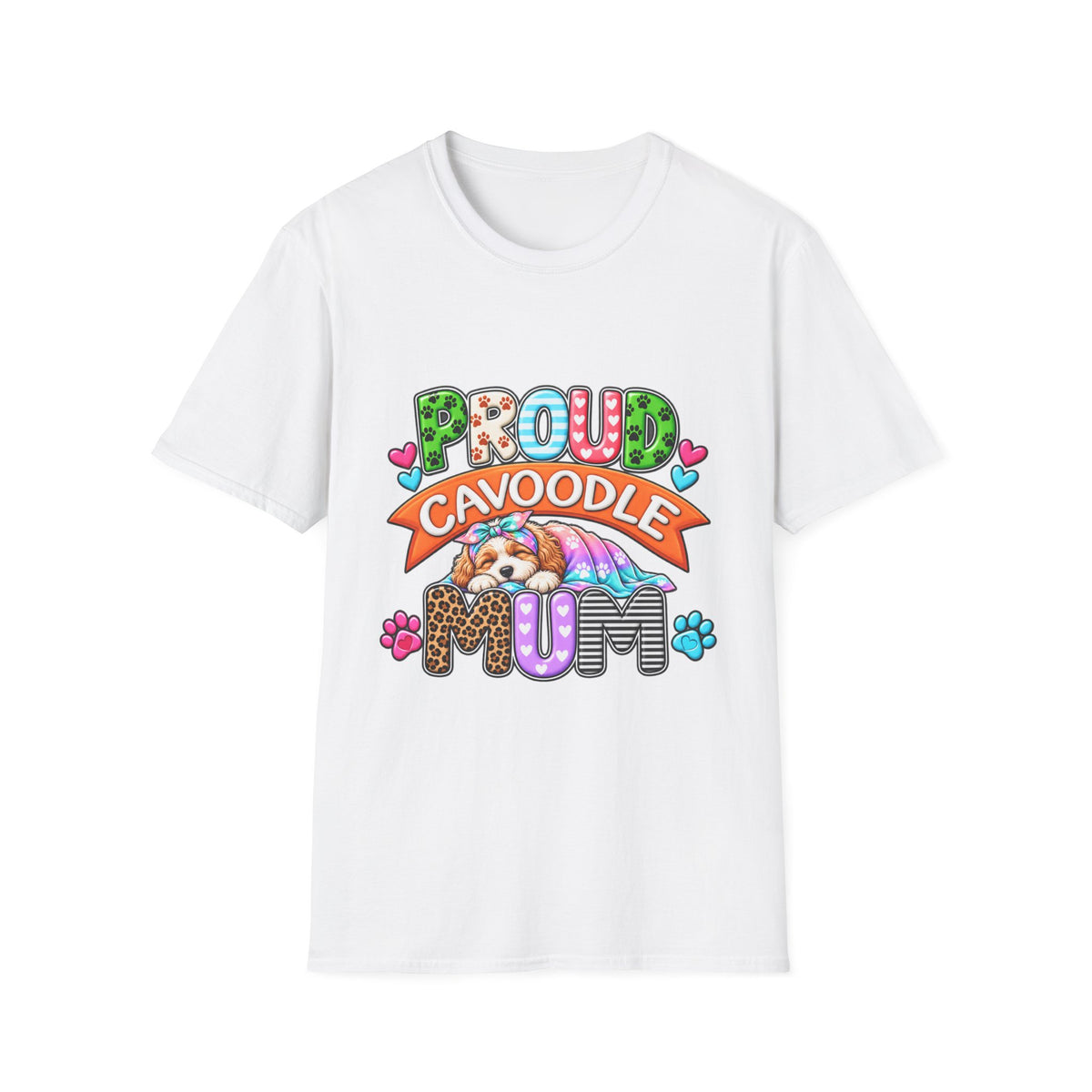 Proud Cavoodle T‑Shirt — Cute Colorful Cavoodle Mom Tee