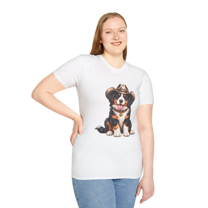 Cowboy Bernese Mountain Dog T-Shirt