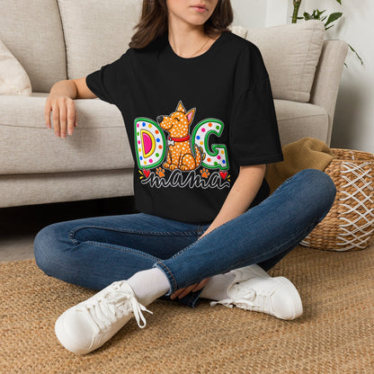 Dog Mom T-Shirt  Polka Dot Pup Tee for Pet Lovers