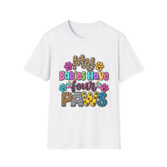 Babies Have Your Paws Cute Leopard Paw Print Graphic Tee
