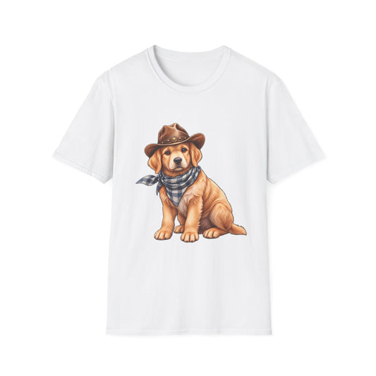 Golden Retriever Cowboy T-Shirt