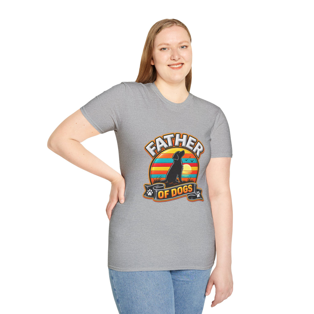 Father of Dogs T-Shirt — Retro Dog Dad Tee