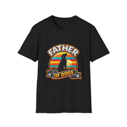 Father of Dogs T-Shirt — Retro Dog Dad Tee