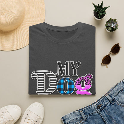 My Dog Is My Heart T-Shirt — Colorful Plaid
