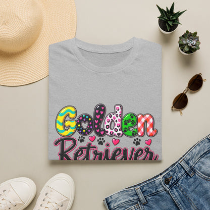 Golden Retriever Mom T-Shirt — Paw Print Dog Lover Tee