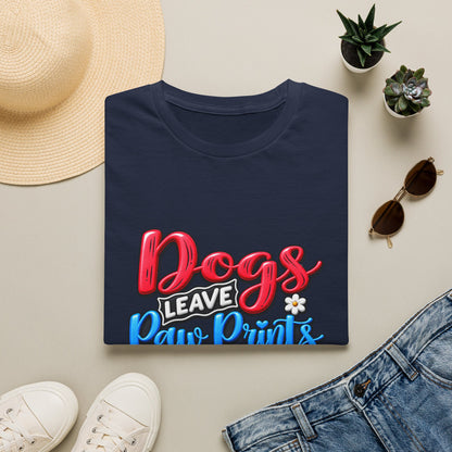 Dogs Leave Paw Prints Forever in Our Hearts T-Shirt