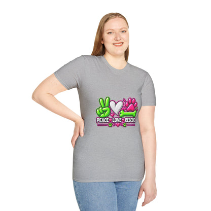 Rescue Vibes T-Shirt — Peace Love Rescue Graphic Tee