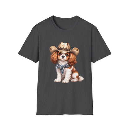Cavalier King Charles Cowboy Dog T-Shirt