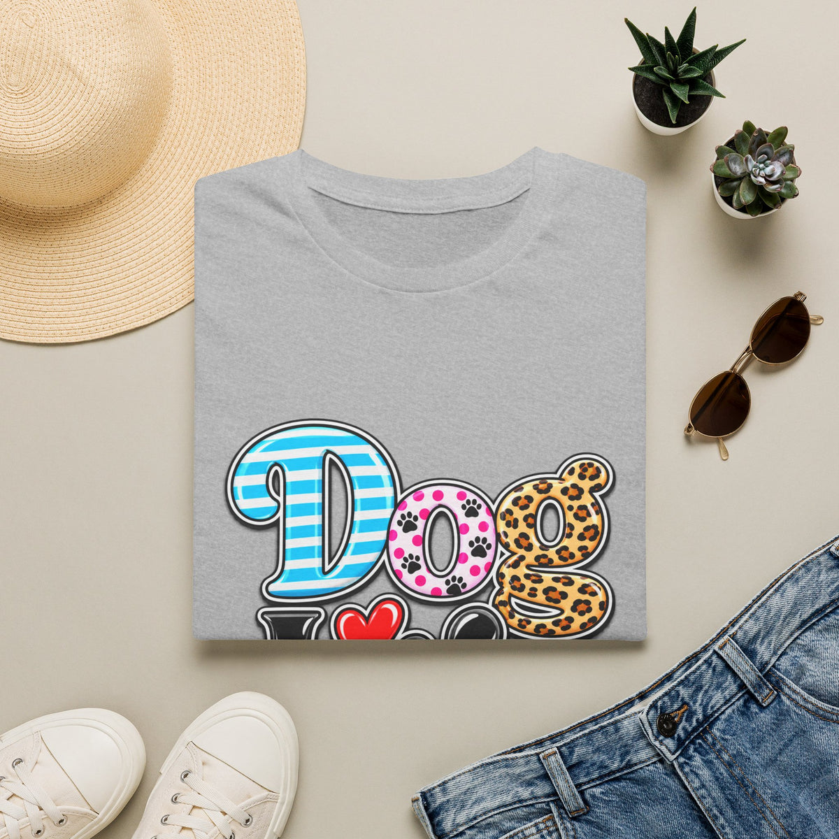 Dog Life T‑Shirt — Colorful Patterned Pet Lover Tee