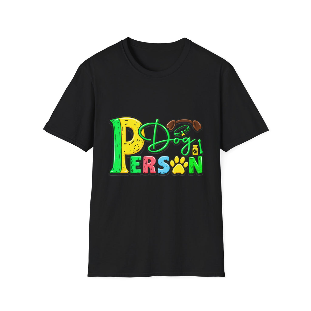 Dog Person T‑Shirt – Cute Paw Print Graphic Tee for Dog Lovers