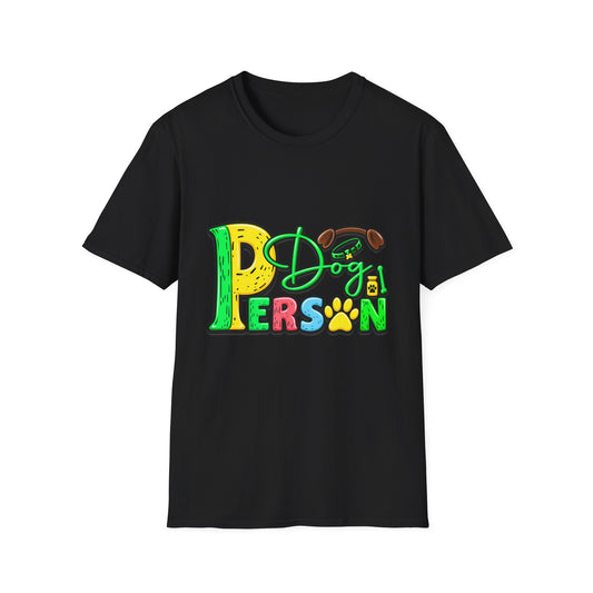 Dog Person T‑Shirt – Cute Paw Print Graphic Tee for Dog Lovers